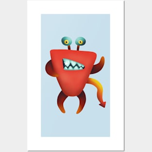 Devil crab monster Posters and Art